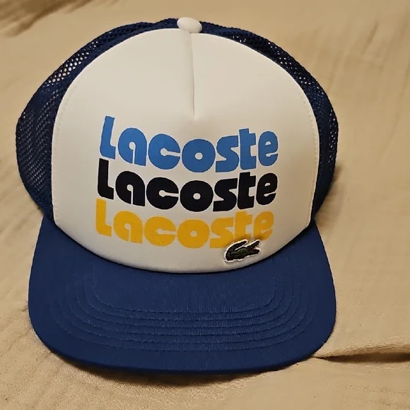 Lacoste Unisex Lightweight Neoprene Trucker Hat - Picture 6 of 9